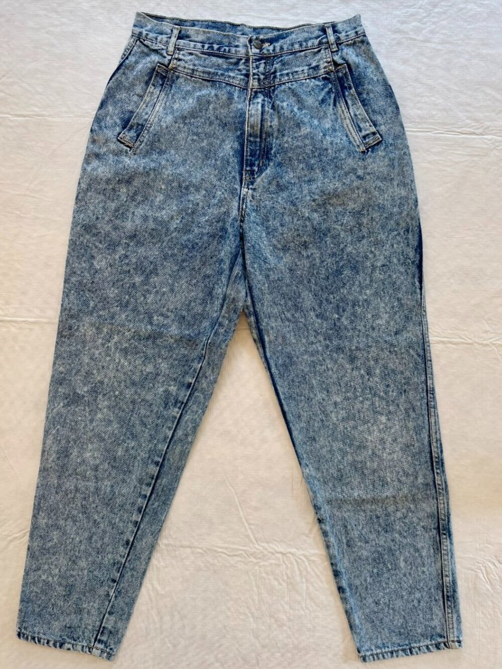 vintage Sostanza acid-wash high-rise jeans!